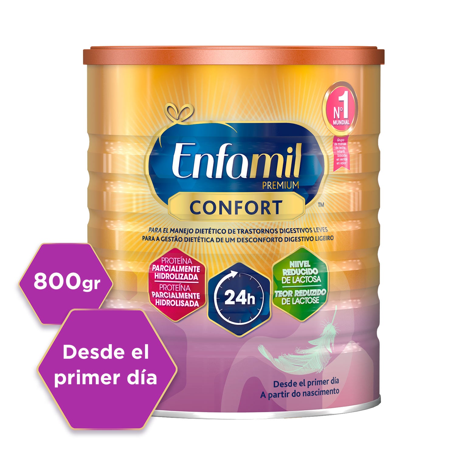 Enfamil Premium Confort Etapa 1, Fórmula Infantil Especializada para  Lactantes de 0 a 12 meses 1.9 kg : : Bebé